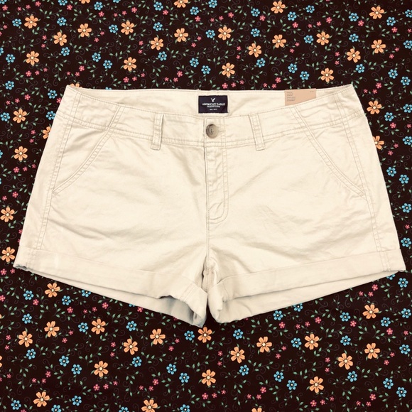 American Eagle Outfitters Pants - AEO Shortie Low Rise Stretch Shorts Size 14 NWT